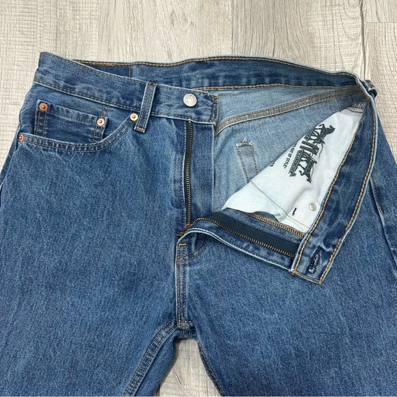 Levi's 505 Jeans Blue Relaxed Fit Denim Western Straight Men's 32x32 - Picture 8 of 10